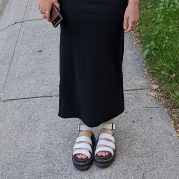 White doc martin platform sandals. - Picture 2 of 4